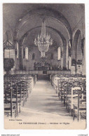86 LA TRIMOUILLE Intérieur De L'Eglise Beau Lustre Chaire En 1927 Edition Grandon VOIR DOS - La Trimouille