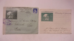 WWI Weissenburg SUISSE COMMISSION ROMANDE DES INTERNES PRISONNIERS DE GUERRE OUVERT AUTORITE MILITAIRE JANVIER 1918 - Postmark Collection