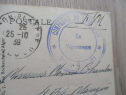 Sur CPA Fort E L'Eau  Cachet Bleu Compagnie De L'Air 3/23 Secteur Postal 551 - WW II