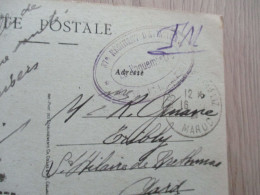 Sur CPA Marrakech  Cachet 37ème Régiment D'aviation .....1928 - Poste Aérienne Militaire