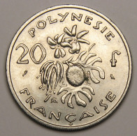 Polynésie Française, 20 Francs République Française, IEOM, 1972 - Polinesia Francesa