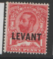 British Levant  British Currency  1911  SG  L13  1d  Mounted Mint - Levant Britannique