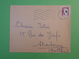 DF11 ALGERIE E.A   BELLE LETTRE  1962 SOUK AHRAS BONE  A  STRASBOURG   FRANCE + +EA SURCHARGE SANS POINT .  DECARIS S ++ - Covers & Documents