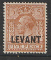 British Levant  British Currency  1921  SG  L21  3d  Mounted Mint - Levant Britannique