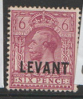 British Levant  British Currency  1921  SG  L22  6d  Mounted Mint - British Levant