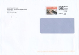 Schweiz Derendingen Webstamp (Druck) B Standard 2023 0,90 CHF Füllfederhalter Roost & Marti AG Immobilien - Storia Postale