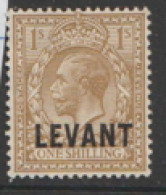 British Levant  British Currency  1921  SG  L23  1/-d  Mounted Mint - Levante Británica