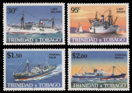 Trinidad & Tobago 1985 - Mi-Nr. Mi.Nr. 517-520 ** - MNH - Schiffe / Ships - Trinité & Tobago (1962-...)