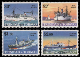 Trinidad & Tobago 1985 - Mi-Nr. Mi.Nr. 517-520 ** - MNH - Schiffe / Ships - Trinidad & Tobago (1962-...)