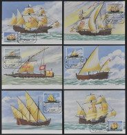 São Tomé & Príncipe 1979 - Mi-Nr. 598-603 - 6 Maxikarten - Schiffe / Ships - Sao Tome Et Principe