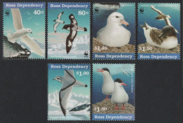 Ross-Gebiet 1997 - Mi-Nr. 50-53 & 46 & 49 ** - MNH - Vögel / Birds - Ungebraucht