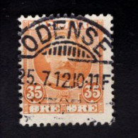1907669949 1907 1912  SCOTT 76 (O) GESTEMPELD - USED - KING FREDERIK VIII - Oblitérés