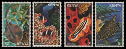 Kenia 1980 - Mi-Nr. 169-172 ** - MNH - Meeresleben / Marine Life - Kenya (1963-...)