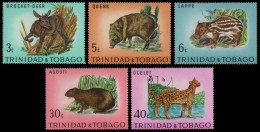 Trinidad & Tobago 1971 - Mi-Nr. 279-283 ** - MNH - Wildtiere / Wild Animals - Trinidad & Tobago (1962-...)