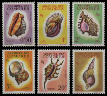 Komoren 1962 - Mi-Nr. 42-47 ** - MNH - Meeresschnecken / Marine Snails - Comores (1975-...)