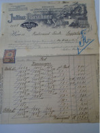 ZA470.33  Old Invoice Austria Julius Maschner  WIEN  1912  - Nandor LANTZ Temesszépfalu Banat - Österreich