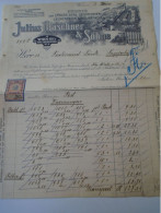 ZA470.33  Old Invoice Austria Julius Maschner  WIEN  1912  - Nandor LANTZ Temesszépfalu Banat - Oostenrijk