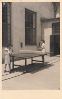 Table Tennis Ping Pong Real Photo Postcard Ca.1930 - Tennis Tavolo