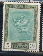 SPAIN ESPAÑA SPAGNA 1930 CORREO AEREO AIR POST MAIL AIRMAIL ASMODEUS CLEOFAS FRANCISCO DE GOYA Y LUCIENTES 5c MLH - Nuevos