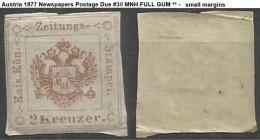 AUSTRIA EMPIRE Selection Mint/Used Stamps With Older, Fragments, Variety, PMKs, Etc  Front/back Scan - Total 27 Pcs - Plaatfouten & Curiosa
