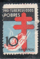 SPAIN ESPAÑA SPAGNA 1937 POSTAL TAX STAMPS 10c USED USATO OBLITERE' - Postage-Revenue Stamps