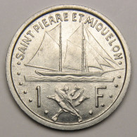 ASSEZ RARE : Saint-Pierre-et-Miquelon, 1 Franc Union Française, 1948 - Saint-Pierre E Miquelon