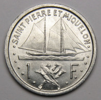 ASSEZ RARE : Saint-Pierre-et-Miquelon, 1 Franc Union Française, 1948 - Saint Pierre And Miquelon