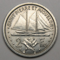 ASSEZ RARE : Saint-Pierre-et-Miquelon, 2 Francs Union Française, 1948 - Saint-Pierre En Miquelon