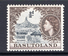 Basutoland 1954-58 QEII Pictorials - ½d Qiloane HM (SG 43) - 1933-1964 Crown Colony