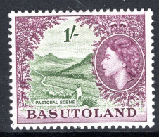 Basutoland 1954-58 QEII Pictorials - 1/- Pastoral Scene HM (SG 49) - 1933-1964 Colonie Britannique