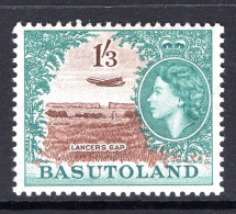 Basutoland 1954-58 QEII Pictorials - 1/3 Aeroplane Over Lancers Gap HM (SG 50) - 1933-1964 Colonie Britannique