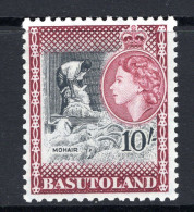 Basutoland 1954-58 QEII Pictorials - 10/- Mohair HM (SG 53) - 1933-1964 Colonie Britannique