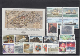 Iceland 1991 - Full Year MNH ** - Años Completos
