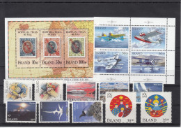 Iceland 1993 - Full Year MNH ** - Annate Complete