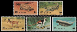 Kenia 1977 - Mi-Nr. 87-91 ** - MNH - Wildtiere / Wild Animals - Kenya (1963-...)