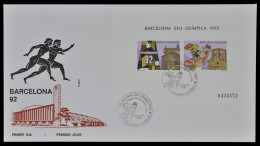 Andorra Spanisch 1987 - Mi-Nr. Block 2 - Olympische Spiele Barcelona - FDC - Briefe U. Dokumente