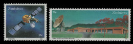 Simbabwe 1985 - Mi-Nr. 307-308 ** - MNH - Raumfahrt / Space - Zimbabwe (1980-...)