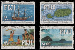 Fidschi 1991 - Mi-Nr. 636-639 ** - MNH - Schiffe & Boote / Ships & Boats - Fiji (...-1970)