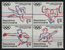 Dominikanische Republik 1984 - Mi-Nr. 1427-1430 ** - MNH - Olympia Los Angeles - Dominicaine (République)