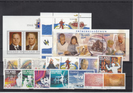 Iceland 1994 - Full Year MNH ** - Komplette Jahrgänge