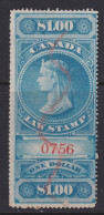 Canada Revenue (Federal), Van Dam FSC5, Used (facial Scuff) - Steuermarken