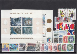 Norway 1992 - Full Year MNH ** - Volledig Jaar