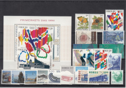 Norway 1994 - Full Year MNH ** - Años Completos