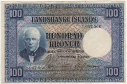 ICELAND  1'000  Krónur    P35a   	 L. 15.04.1928    (  Jón Sigurðsson  -  Sheep At Back ) - Islanda