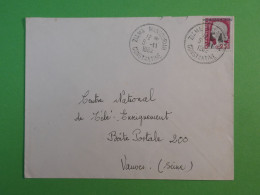 DF11 ALGERIE E.A  BELLE   LETTRE  1962  ZIAMA   A  VANVES   FRANCE + +EA SURCHARGE  SUR   DECARIS  +AFF. PLAISANT++ - Brieven En Documenten