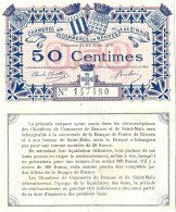 France - BILLET - Chambre De Commerce De RENNES ET ST MALO - 50 Centimes - 1915 - JP.105.01 - 16-214 - Bons & Nécessité