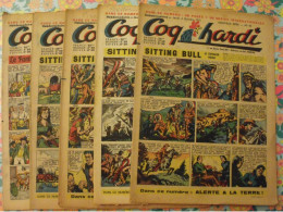 5 Numéros De Coq Hardi De 1951. Sitting Bull, Flamberge, Roland, Foufou, Baby Baluchon Mat. A Redécouvrir - Other & Unclassified