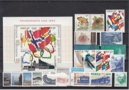 Norway 1994 - Full Year MNH ** - Annate Complete