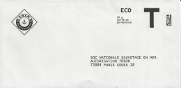 Lettre T, Eco 20g, SNSM - Karten/Antwortumschläge T