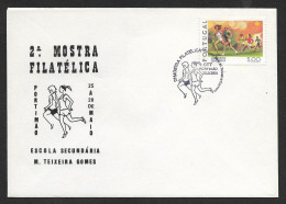 Portugal Cachet Commémoratif Expo Philatelique Lycée Portimão Algarve 1981 High School Stamp Expo Event Pmk - Sellados Mecánicos ( Publicitario)